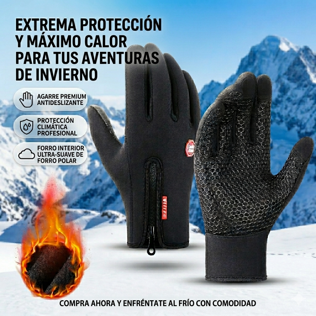 M - Guantes impermeables invierno